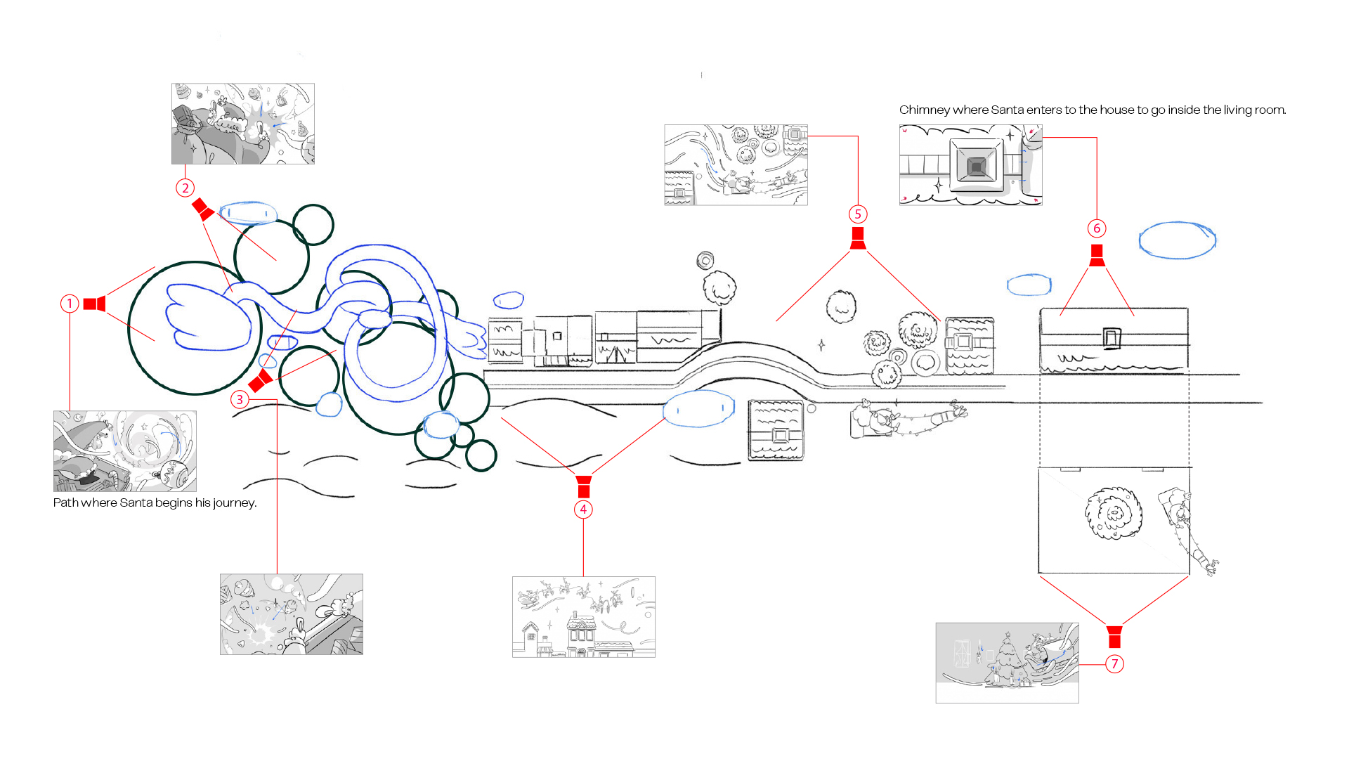 Behind-the-scenes process mixing 2D illustration and 3D for Disney Channel Xmas campaign.