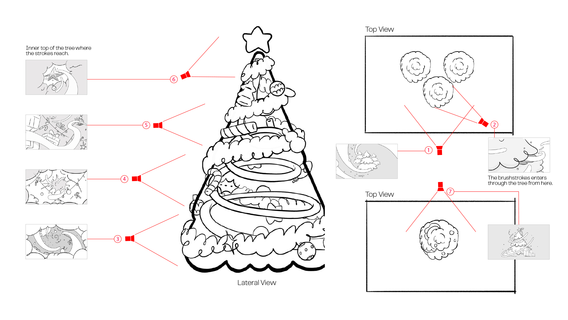 Behind-the-scenes process mixing 2D illustration and 3D for Disney Channel Xmas campaign.