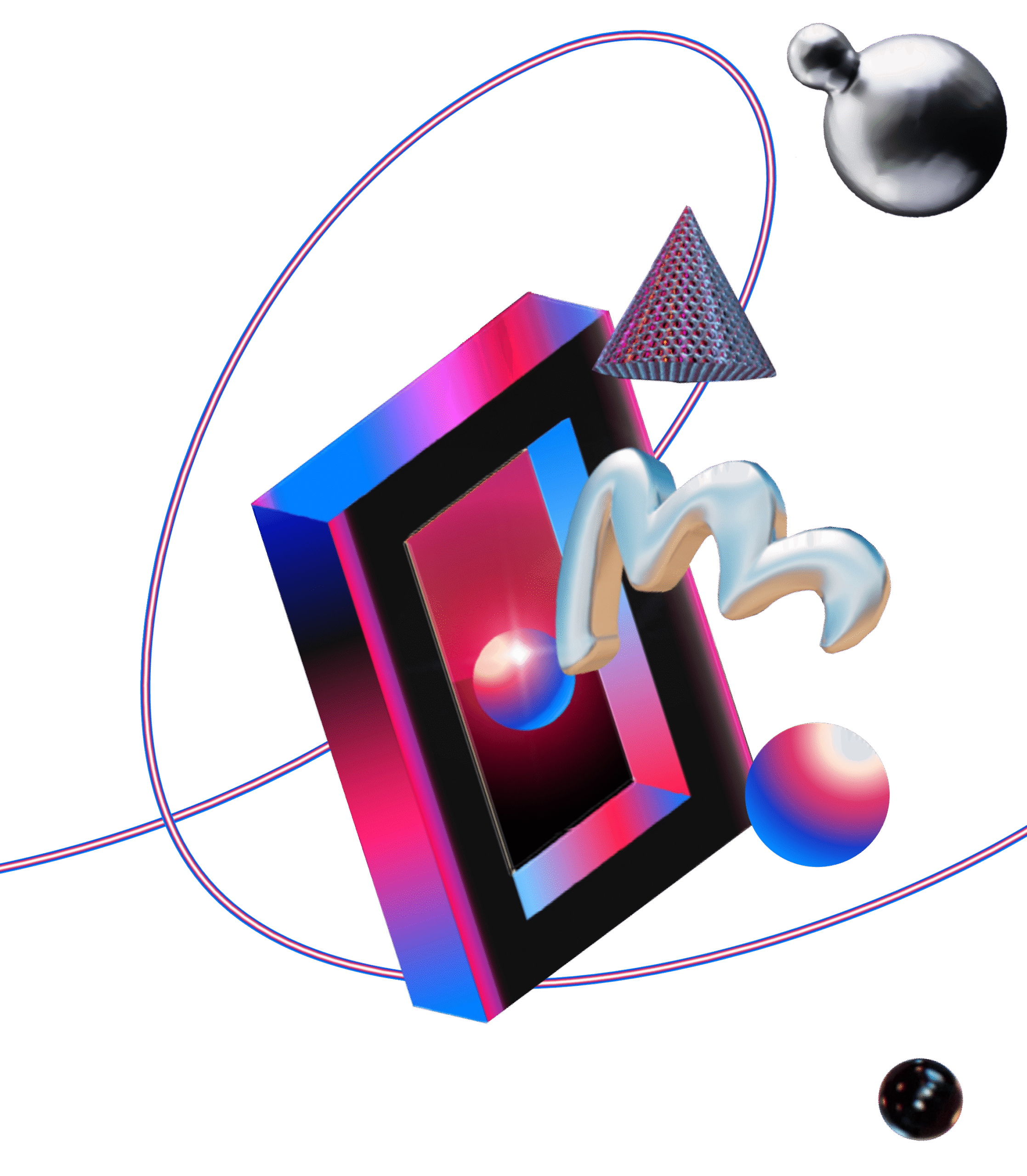 Between Dimensions Motion Array – interdimensional tunnel with bold colors 