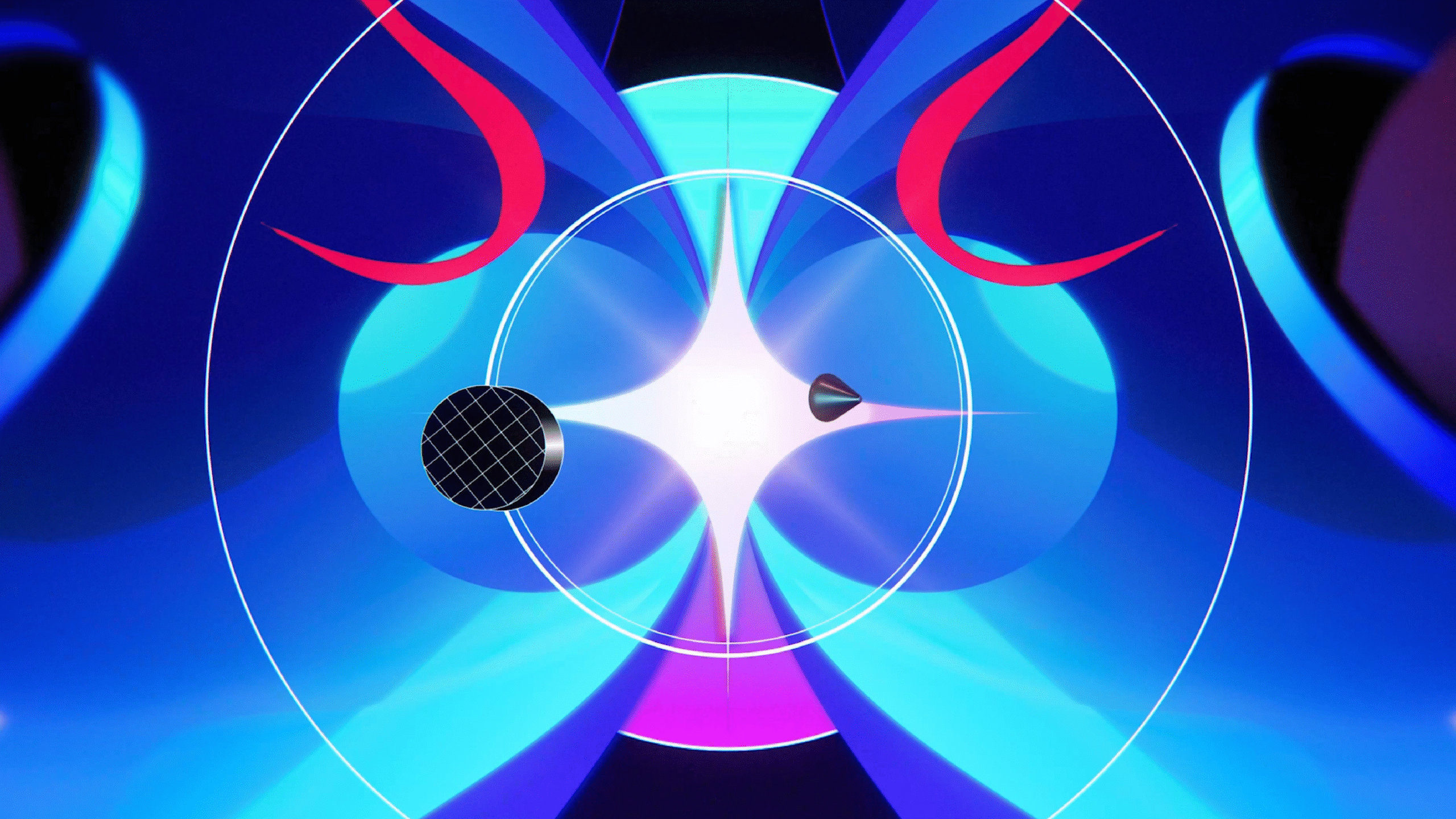 Between Dimensions Motion Array – abstract 2D and 3D motion graphics design, grid, curve, circles, shapes, gradients 
