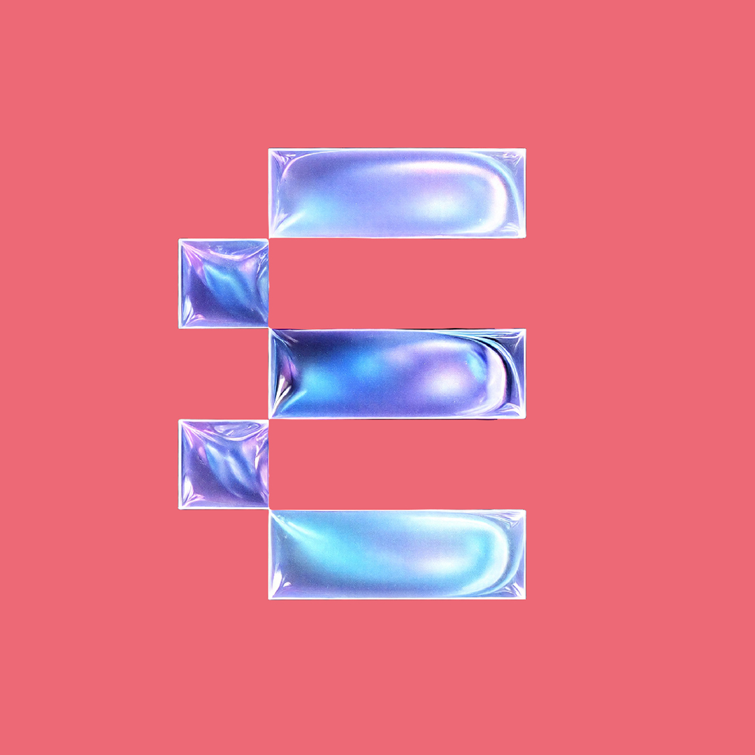Motion Array by pes Motion Studio, Motion Graphics, Graphic Design, 3d, 2d, Letter E, glass, reflect
