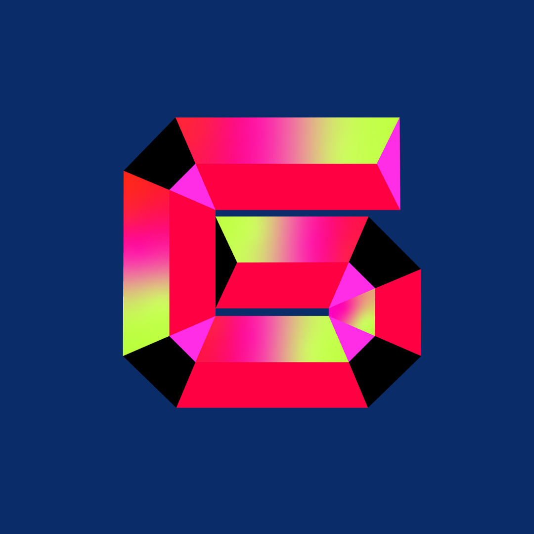 Motion Array by pes Motion Studio, Motion Graphics, Graphic Design, 3d, 2d,Number 6, Gradient, Metal