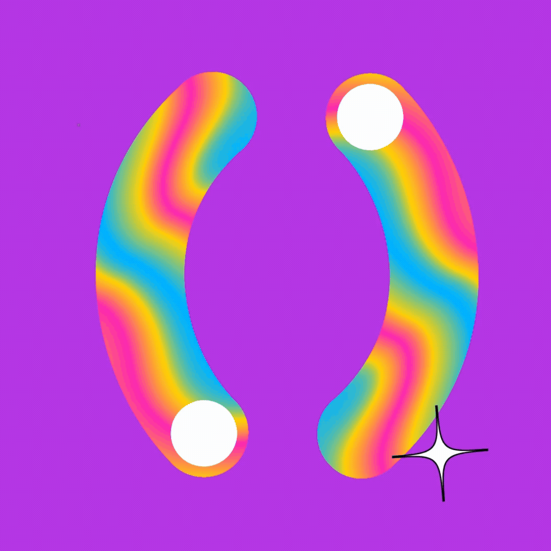 Special character symbol in animated type design