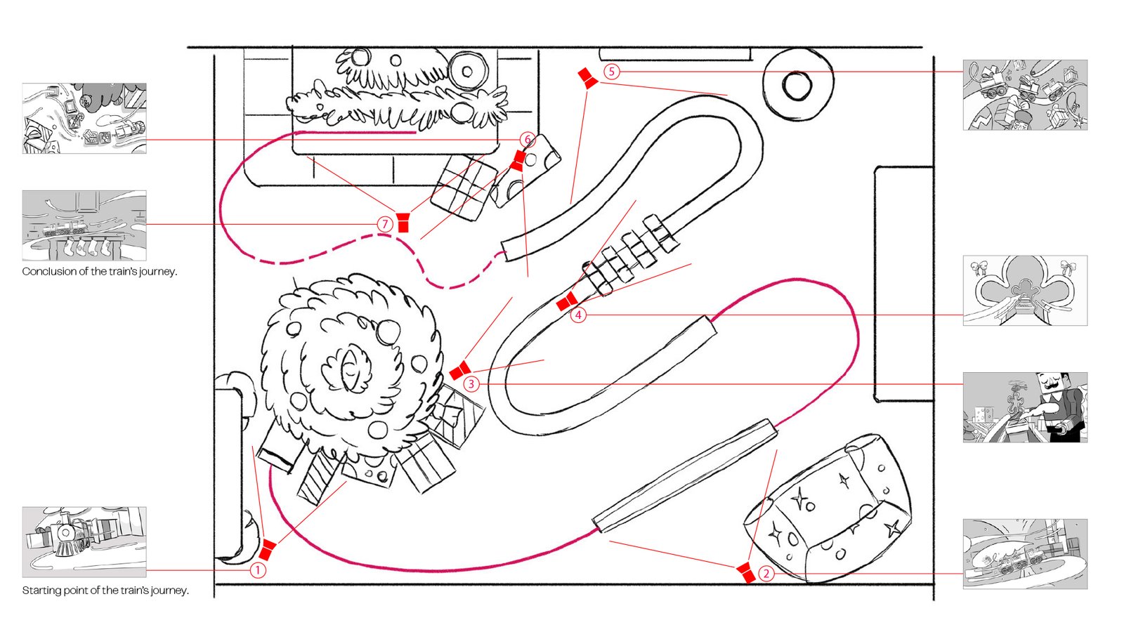 Behind-the-scenes process mixing 2D illustration and 3D for Disney Channel Xmas campaign.