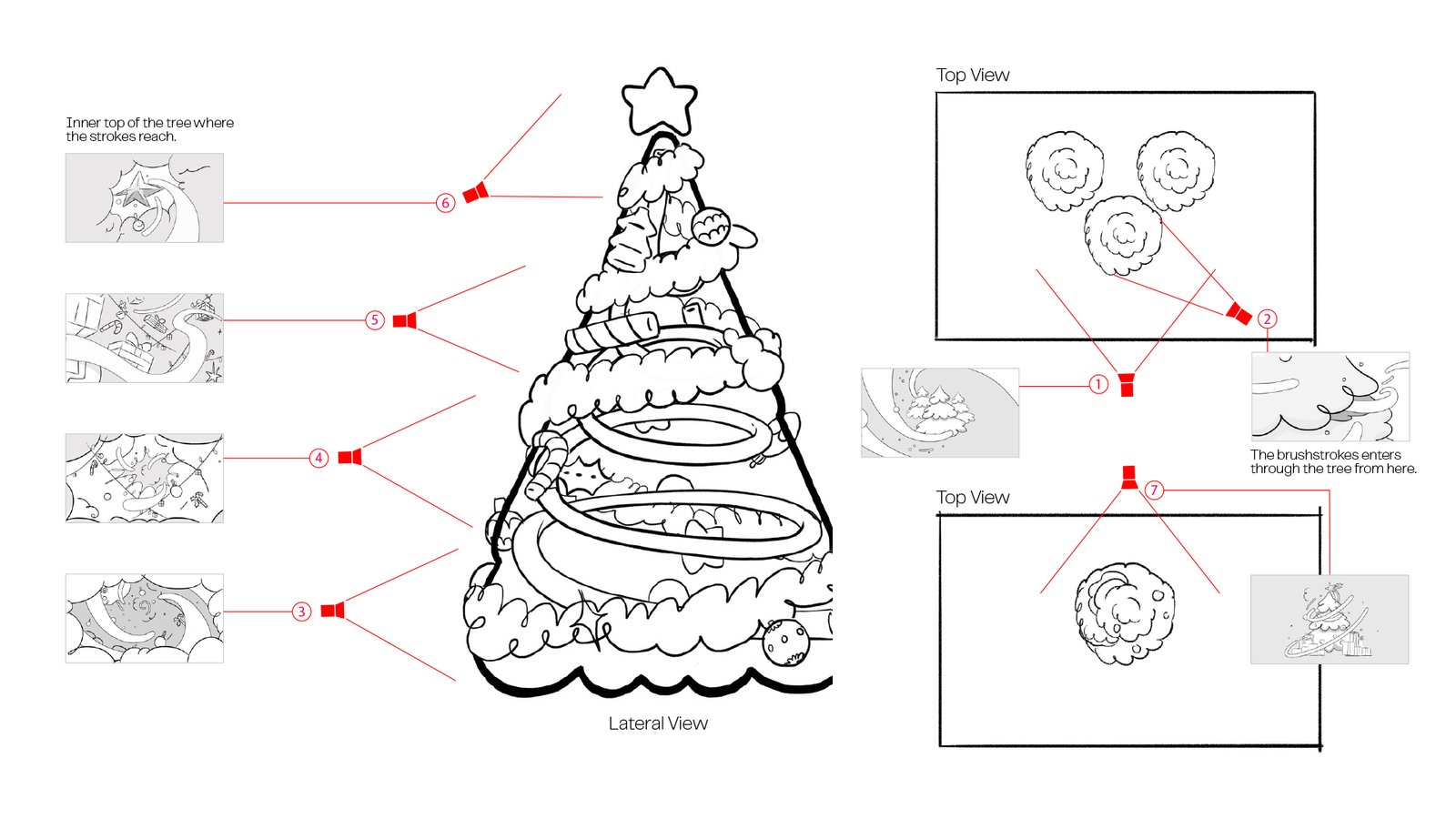 Behind-the-scenes process mixing 2D illustration and 3D for Disney Channel Xmas campaign.