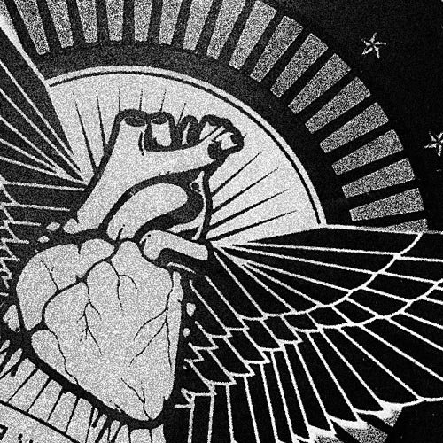 PES Motion Studio illustration: anatomical heart with wings and sunburst
